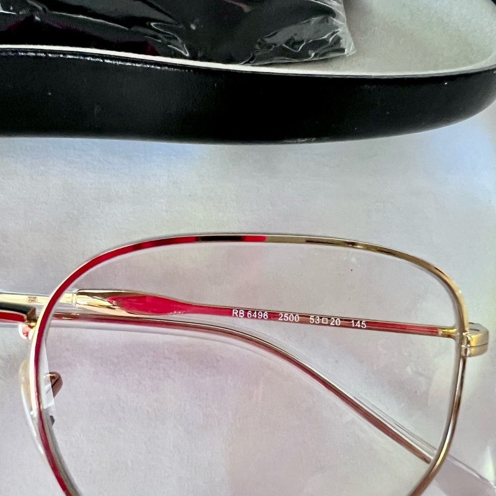 Rayban 6496 Gold Frames - Picture 7 of 12